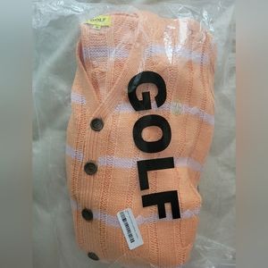 GOLF WANG Grand Logo Striped Cardigan BRAND NEW